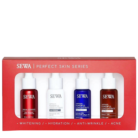 Sewa Perfect Skin Series Set 4 pcs.,Sewa set,sewa ampoule,แอมพูล เซวา ,sewa แอมพูล,Sewa Perfect Skin Series Set 4 pcs. เซ็ตแอมพูลดูแลผิวสวยทุกปัญหา,Sewa Perfect Skin Series Set 4 pcs. ราคา,Sewa Perfect Skin Series Set 4 pcs. ดีไหม,